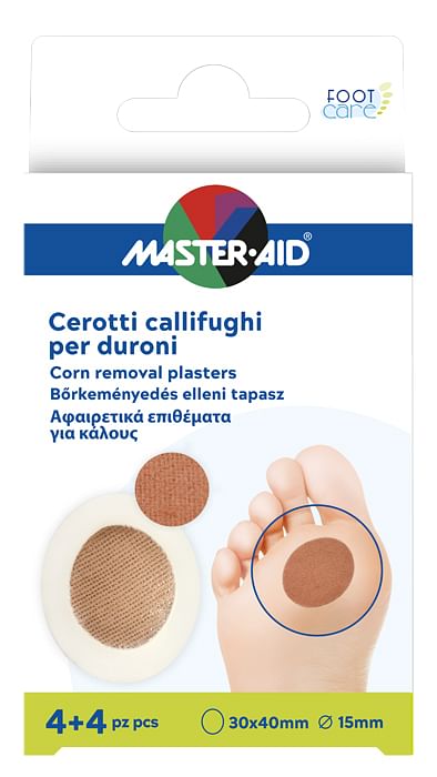 Cerotto Callifugo Master Aid Footcare Per Duroni 4+4 Pezzi B1