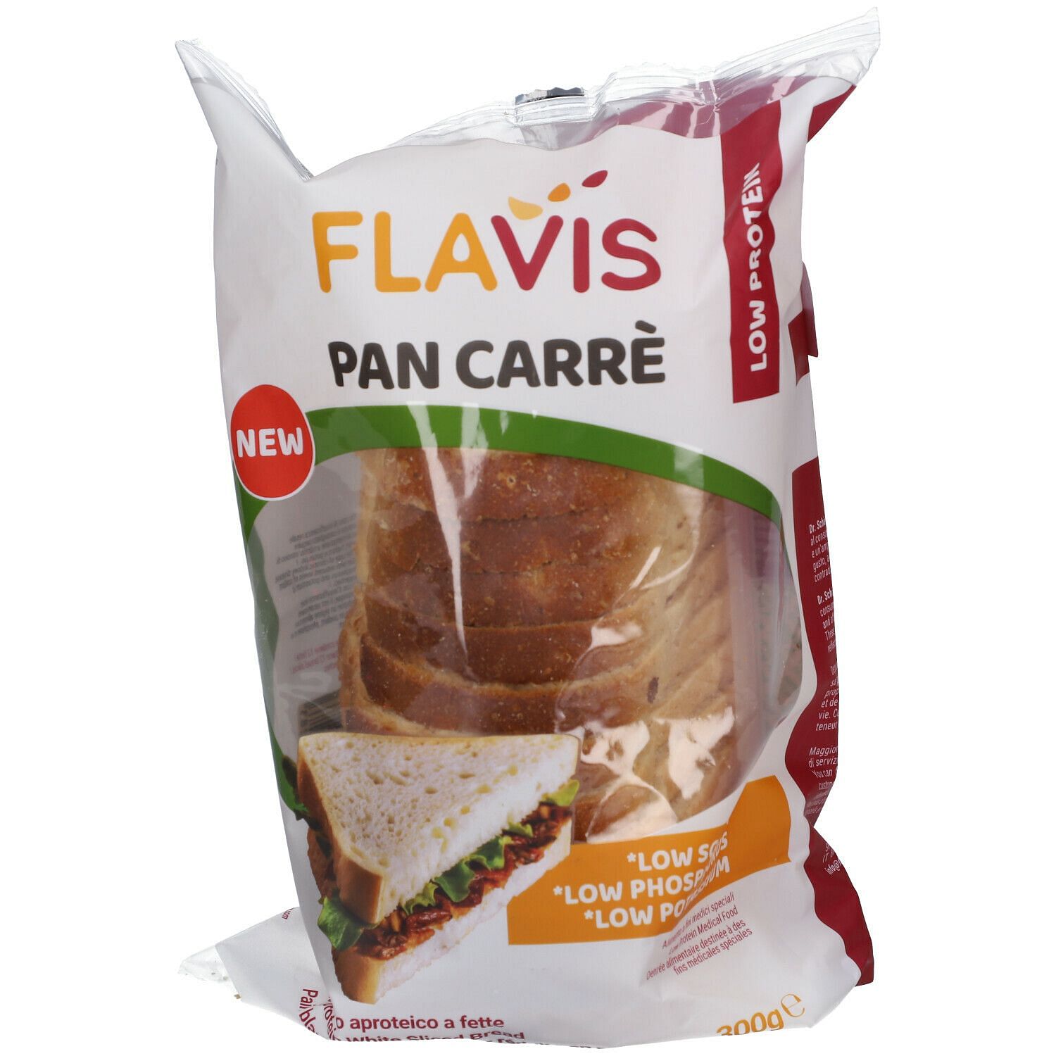 Flavis Pan Carre' Aproteico 300 G