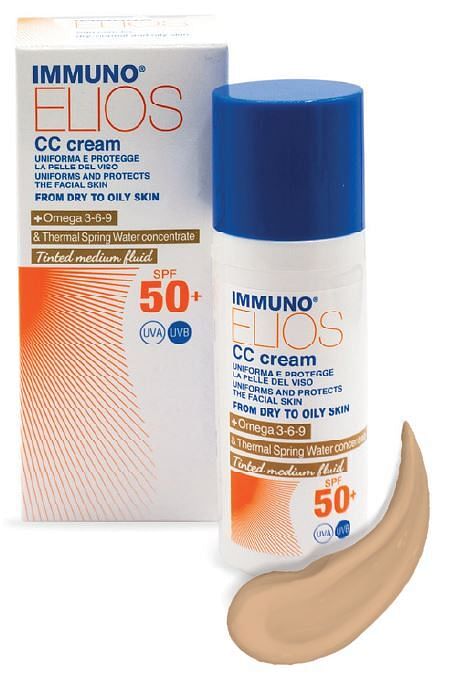 Immuno Elios Cc Cream Spf50+ Tinted Medium 40 Ml