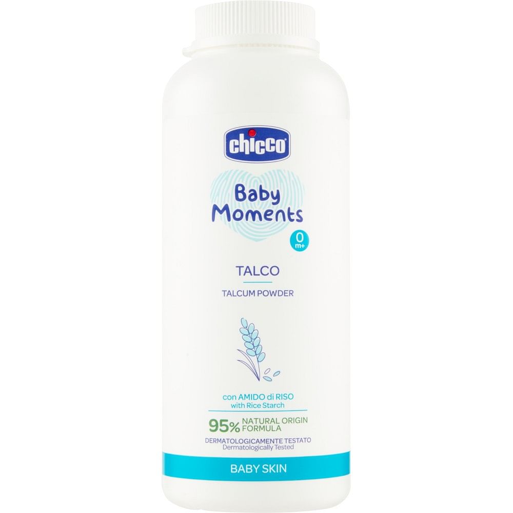 Chicco Baby Moments Talco In Polvere Con Amido Di Riso 150 G