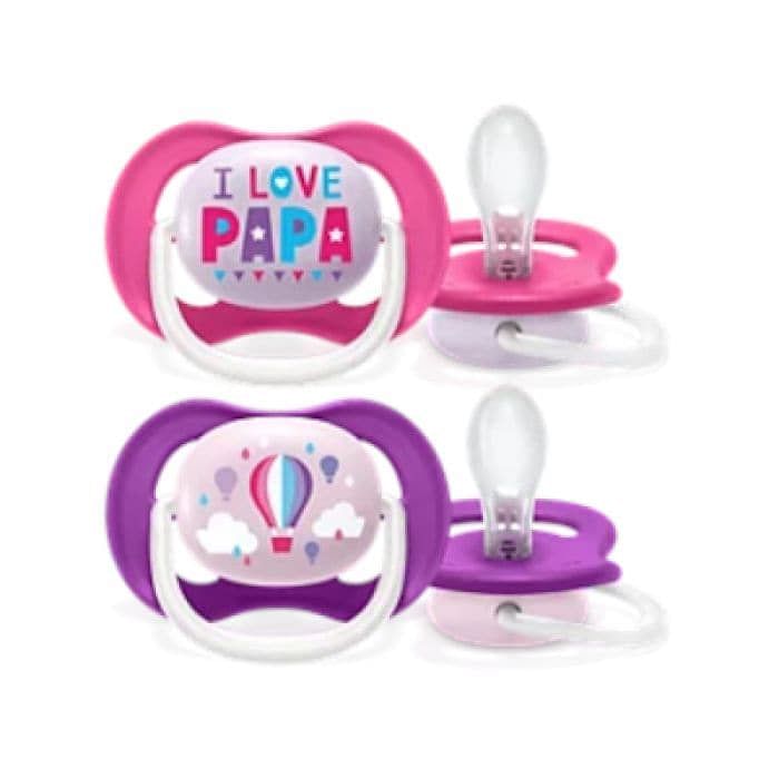 Avent Ultra Air Tettarella Ortodontica Papa/Balloon 0/6 Mesi 2 Pezzi