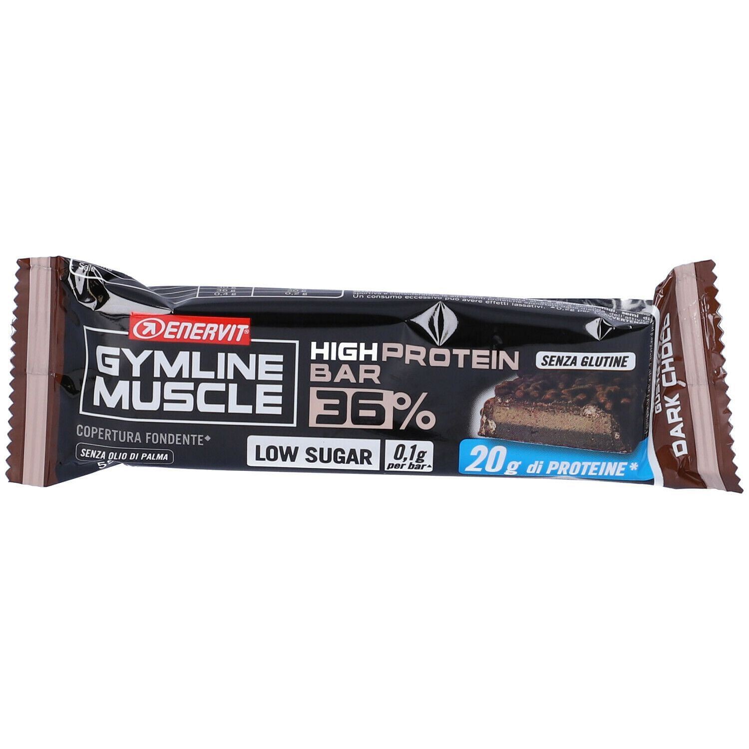 Enervit Gymline Protein Bar 36% Barretta Dark Chocolate 55 G