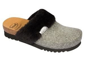 Calzatura Jill Felsynfur W Black/Silver 38 Feltro Glitterato + Pelliccia Sintetica Collezione Aw20