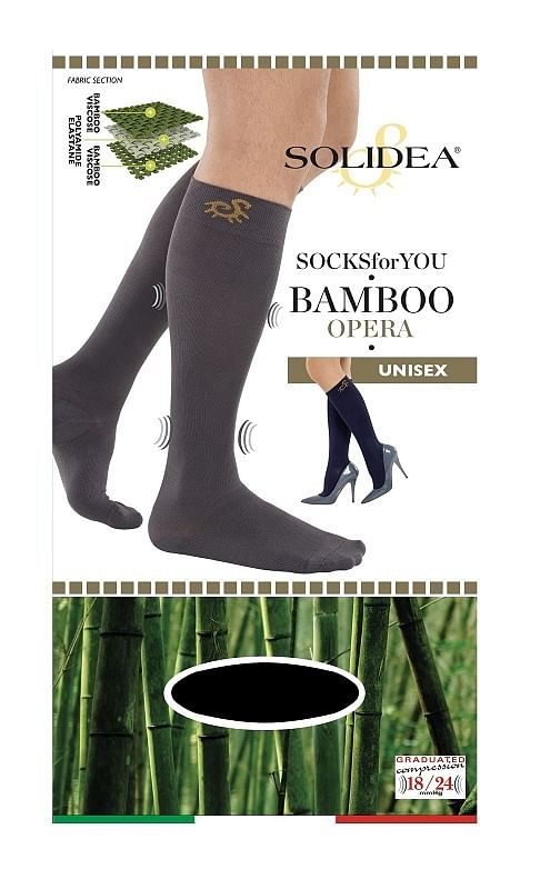 Socks For You Bamboo Opera Gambaletto Nero M