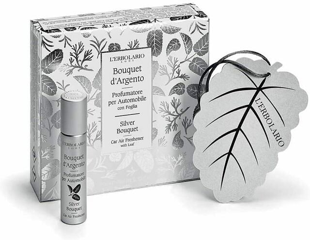 Bouquet D'Argento Profumatore Per Automobile Con Foglia Edizione Limitata 10 Ml