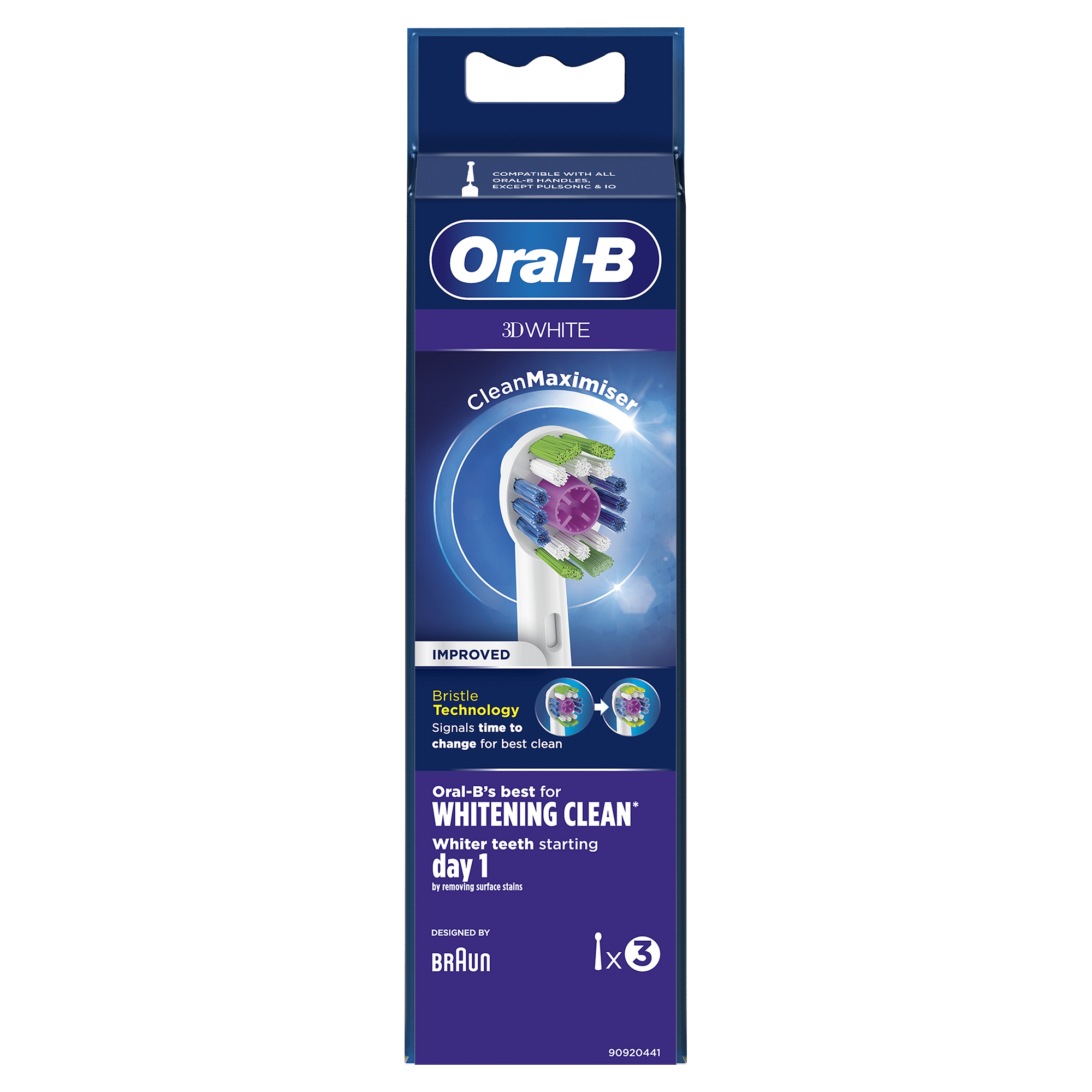 Oralb 3 Dwhite Eb18 Testina Per Spazzolino Elettrico 3 Pezzi