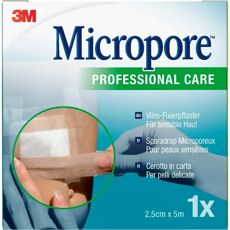 Cerotto In Carta Micropore Surgical Tape Tan M5 X25 Mm