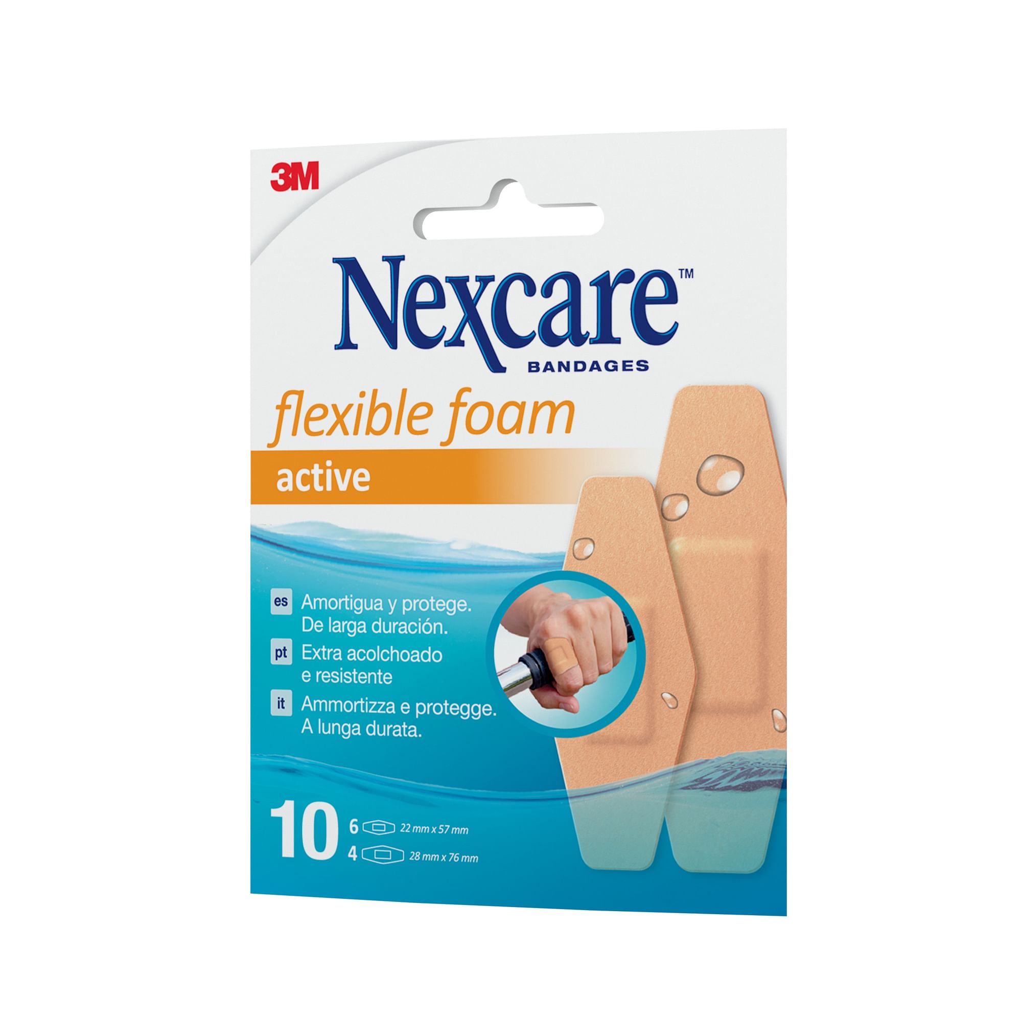 Cerotto Preparato Nexcare Active 360 Gradi N1010 Asdx02 Assortiti 2 Misure 6 Cerotti 22 X57 Mm + 4 Cerotti 28 X76 Mm