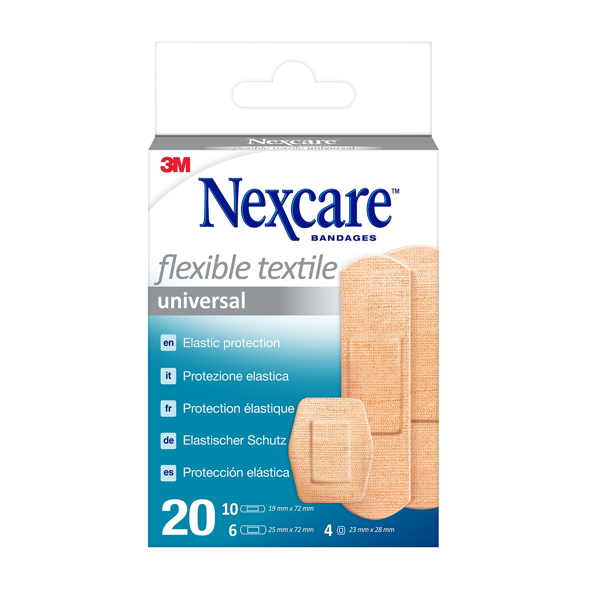 Cerotto Preparato Nexcare Textile N0420 As Assortiti 3 Misure 10 Cerotti 19 X72 Mm + 6 Cerotti 25 X72 Mm + 4 Cerotti 22,5 Mm