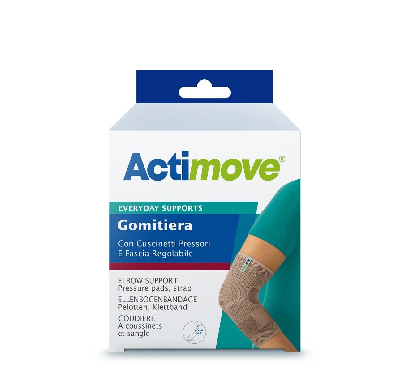 Actimove Everyday Gomitiera Elastica Con Cuscinetti Pressori E Fascia Regolabile M