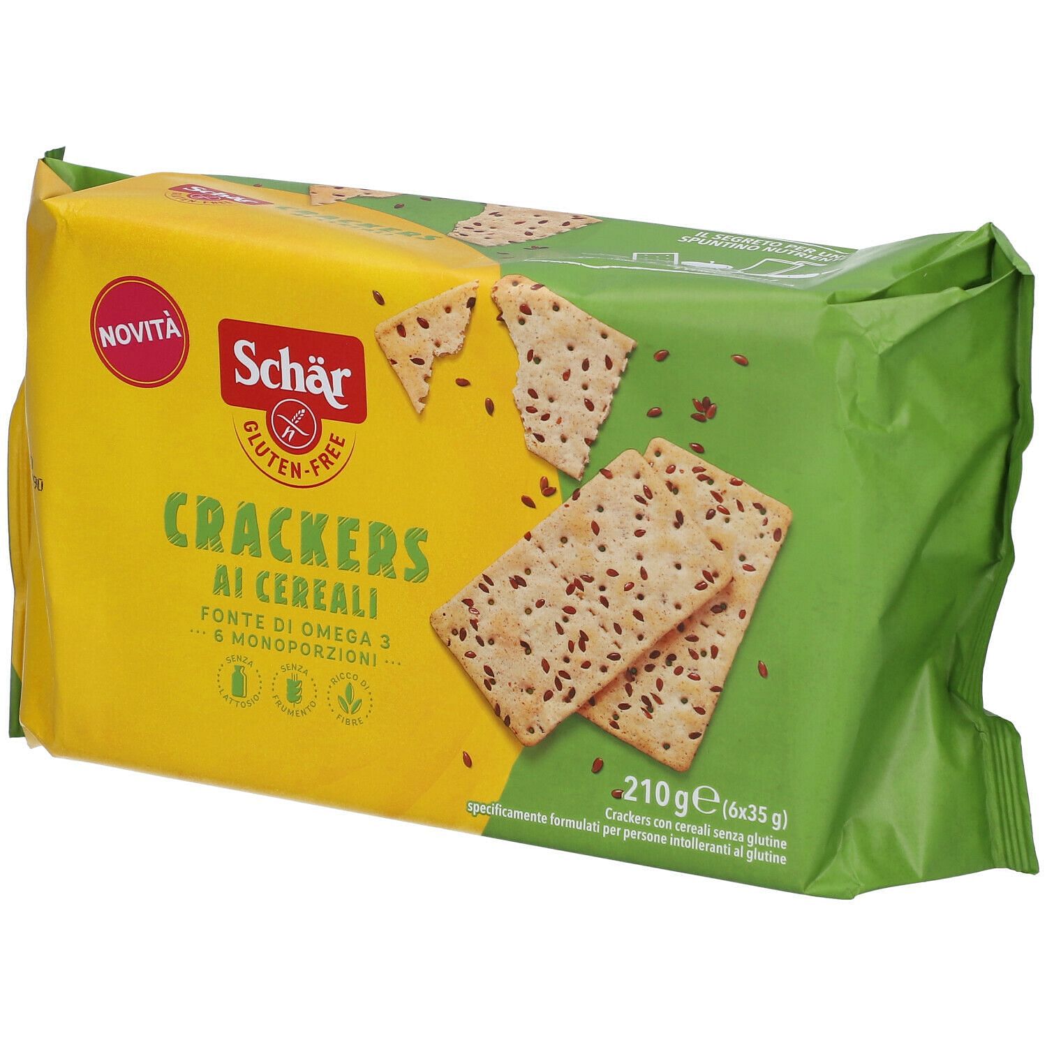 Schar Crackers Cereali Senza Lattosio 6 Monoporzioni Da 35 G