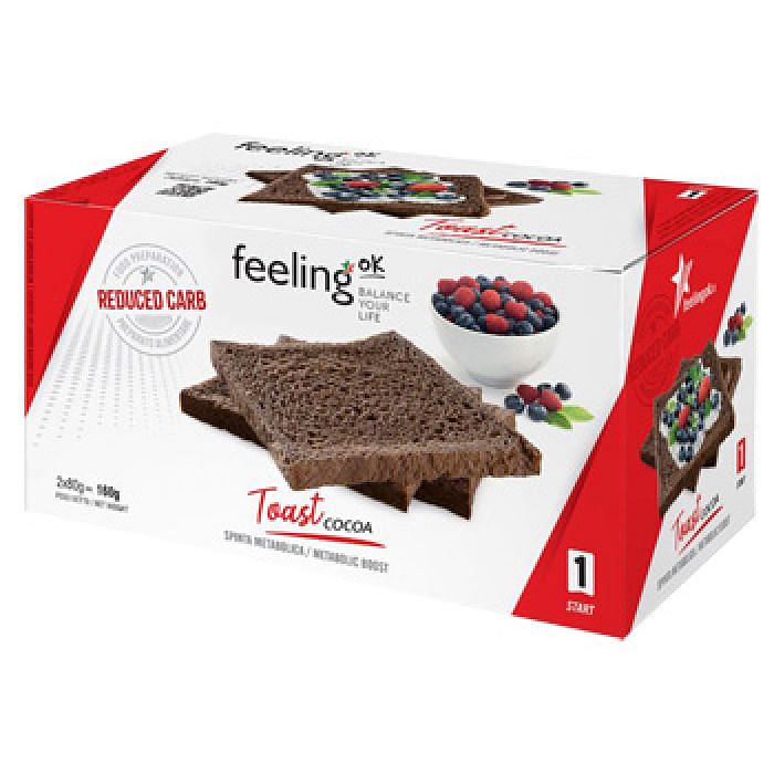Feeling Ok Toast Cocoa Start 2 X 80 G