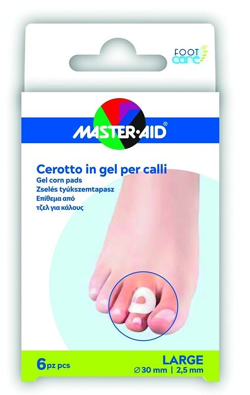 Cerotto Protezione Calli Master Aid Footcare In Gel Large 6 Pezzi B11