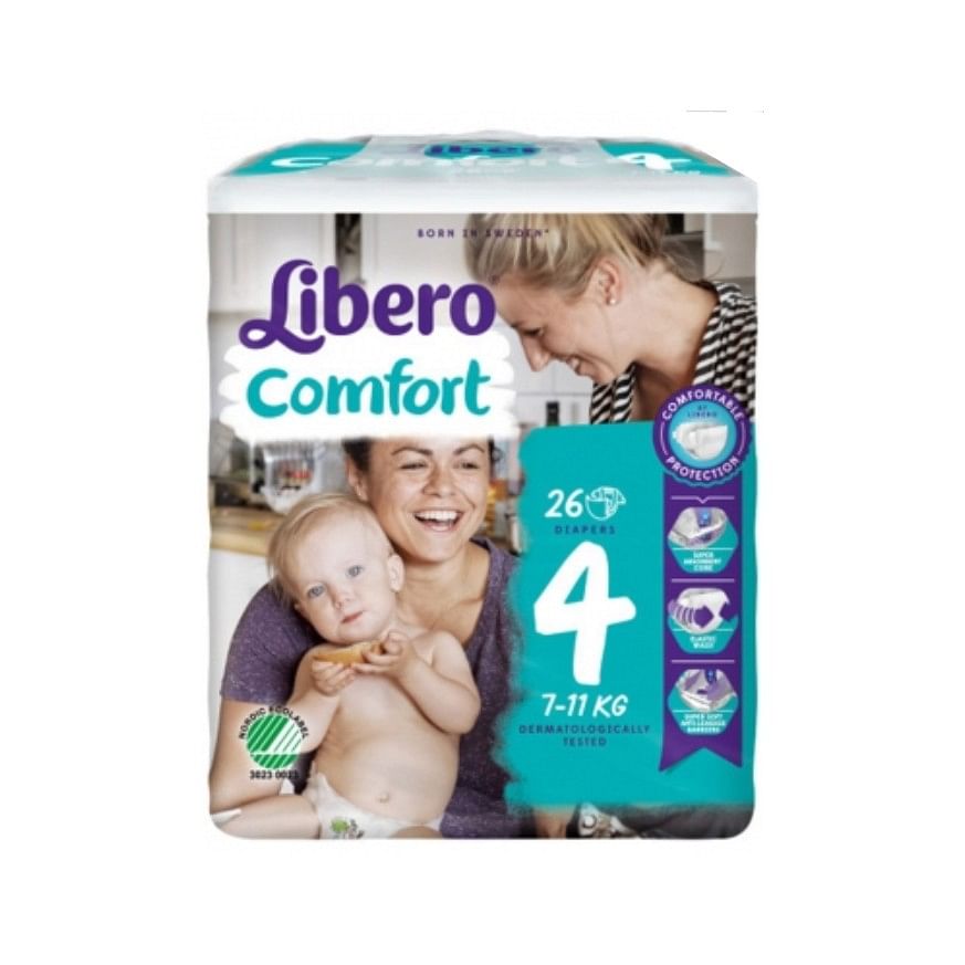 Libero Comfort 4 Pannolino Per Bambino 7 11 26 Pezzi