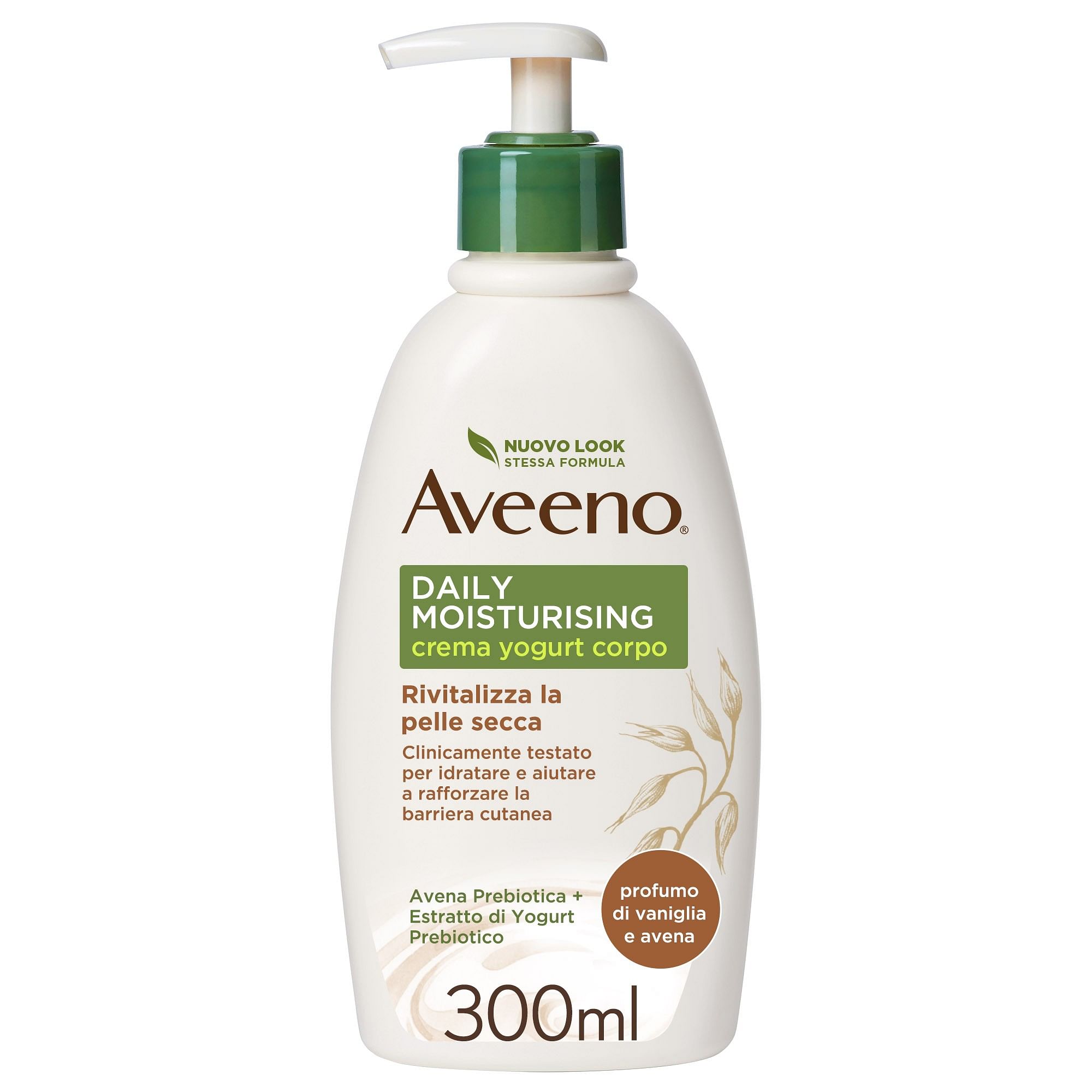 Aveeno Crema Corpo Yogurt Vaniglia & Avena 300 Ml
