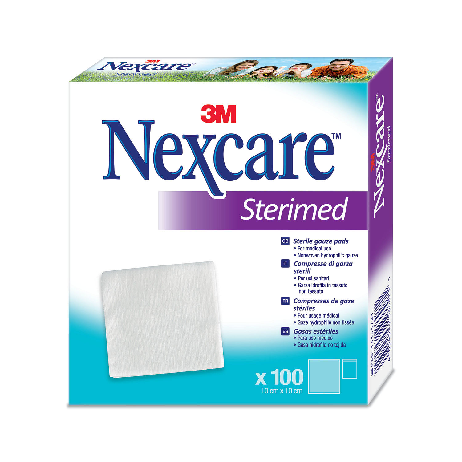 Garza Compressa Sterimed Nexcare In Cotone Idrofilo 20 Fili Multilingual 100 Pezzi