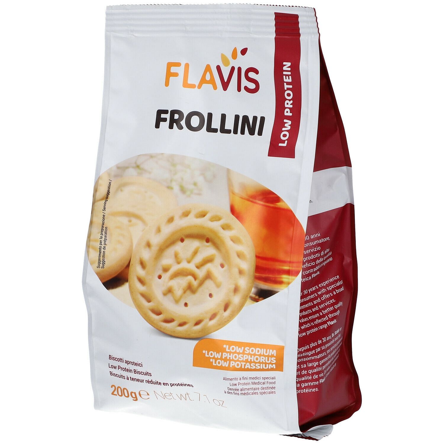 Flavis Frollini Biscotti Aproteici 200 G