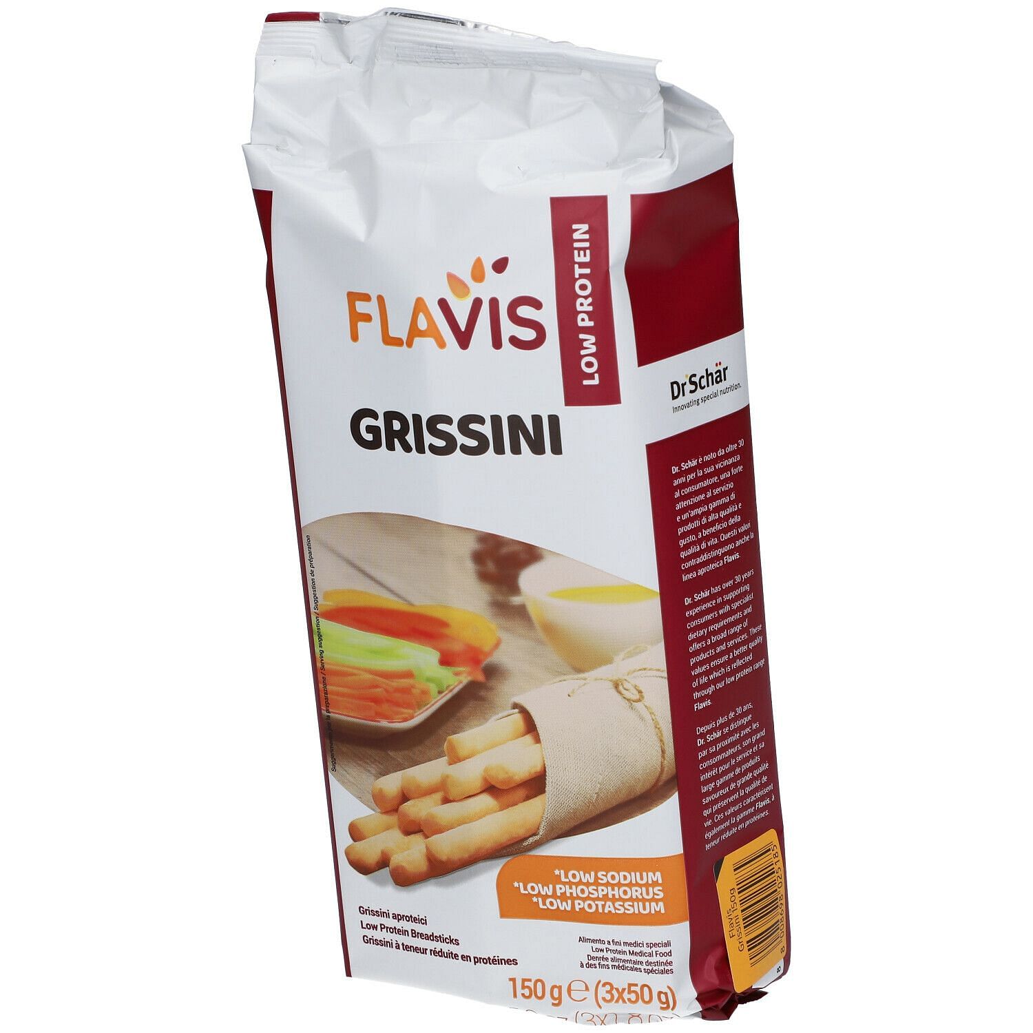 Flavis Grissini Aproteici 3 Porzioni Da 50 G