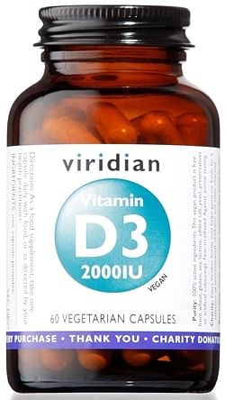 Viridian Vitamin D3 2000 Iu 60 Cps