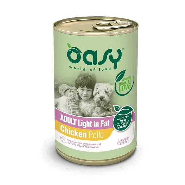 Oasy Wet Dog Lifestage Adult Light In Fat Lattina 400 G