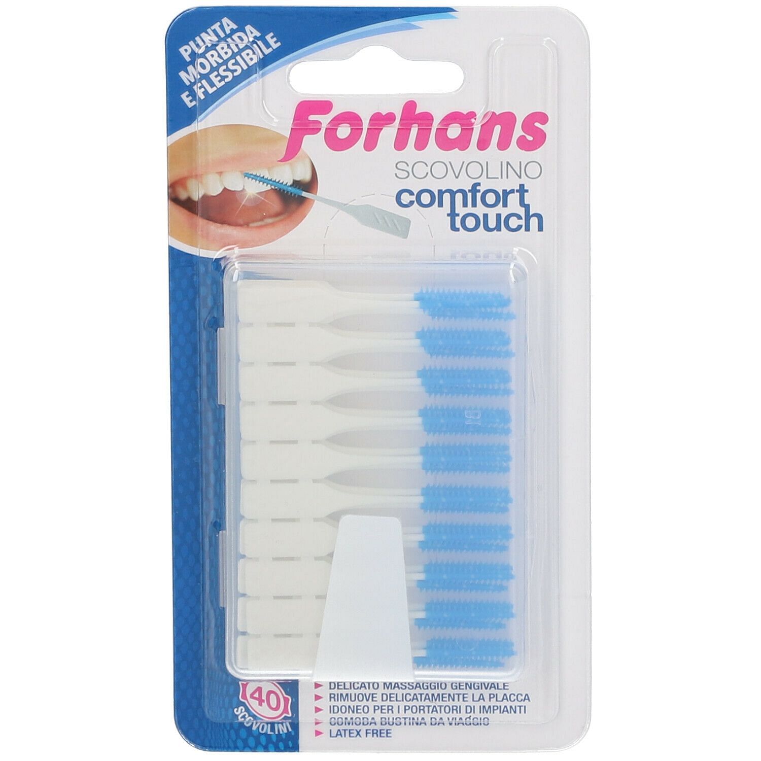 Forhans Scovolino Comfort Touch Punta In Lattice 40 Pezzi