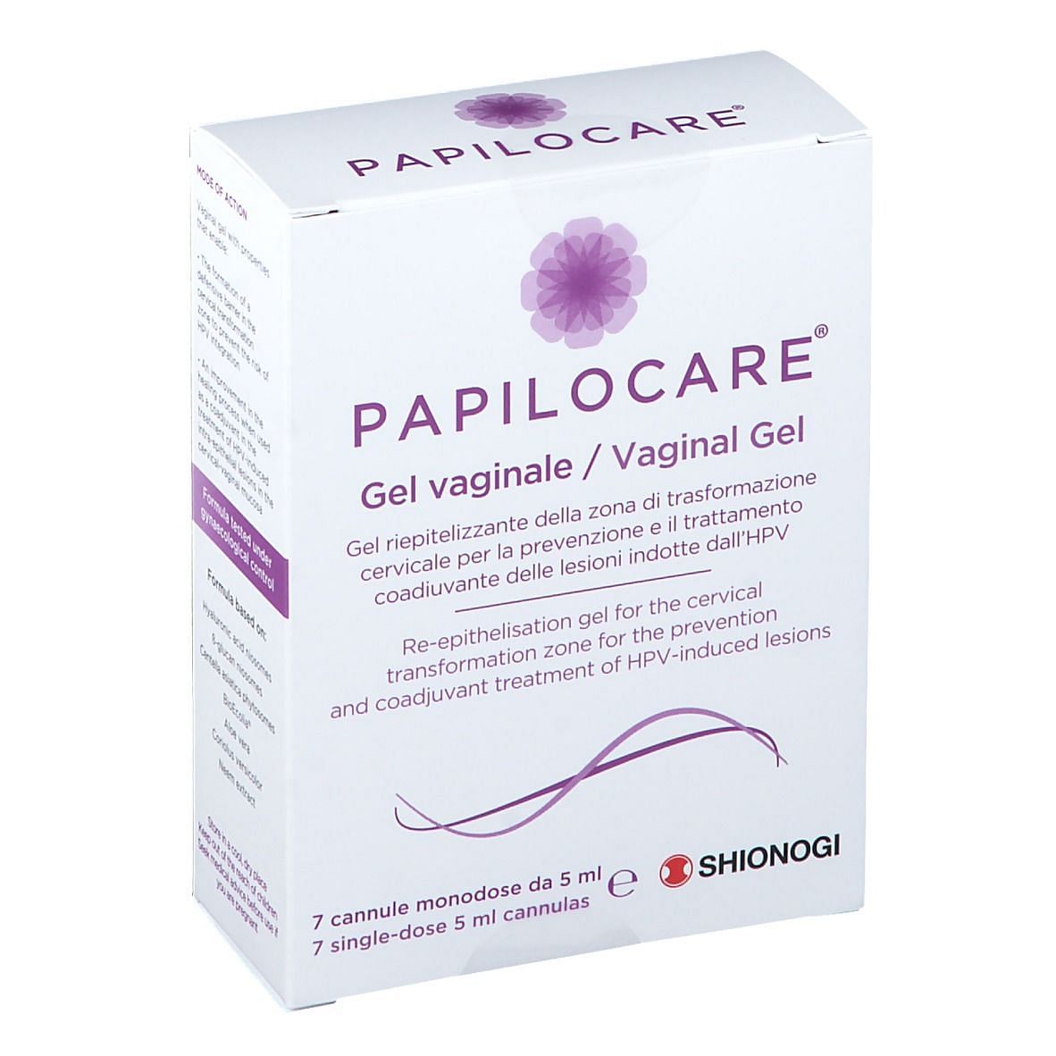 Papilocare Gel Vaginale 7 Cannule Monodose X 5 Ml