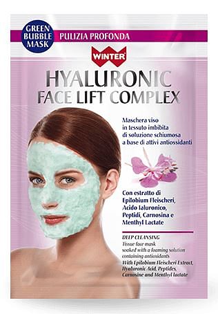 Winter Hyaluronic Face Lift Complex Maschera Viso Bubble Pulizia Profonda 23 Ml