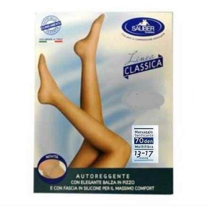 Sauber Classico Autoreggente Maglia Liscia 70 Camel 3