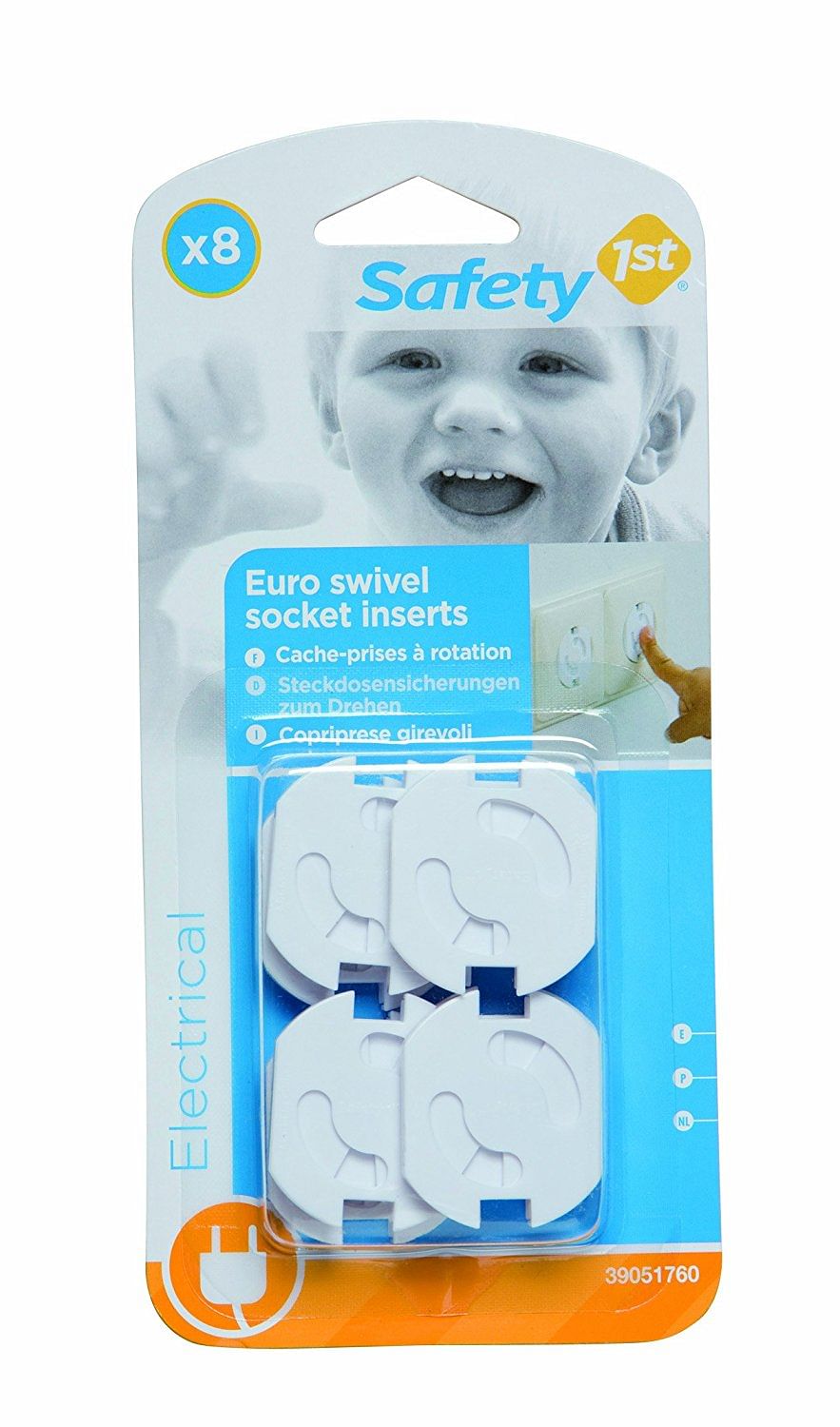 Safety 1 St Copriprese Girevoli 8 Pezzi