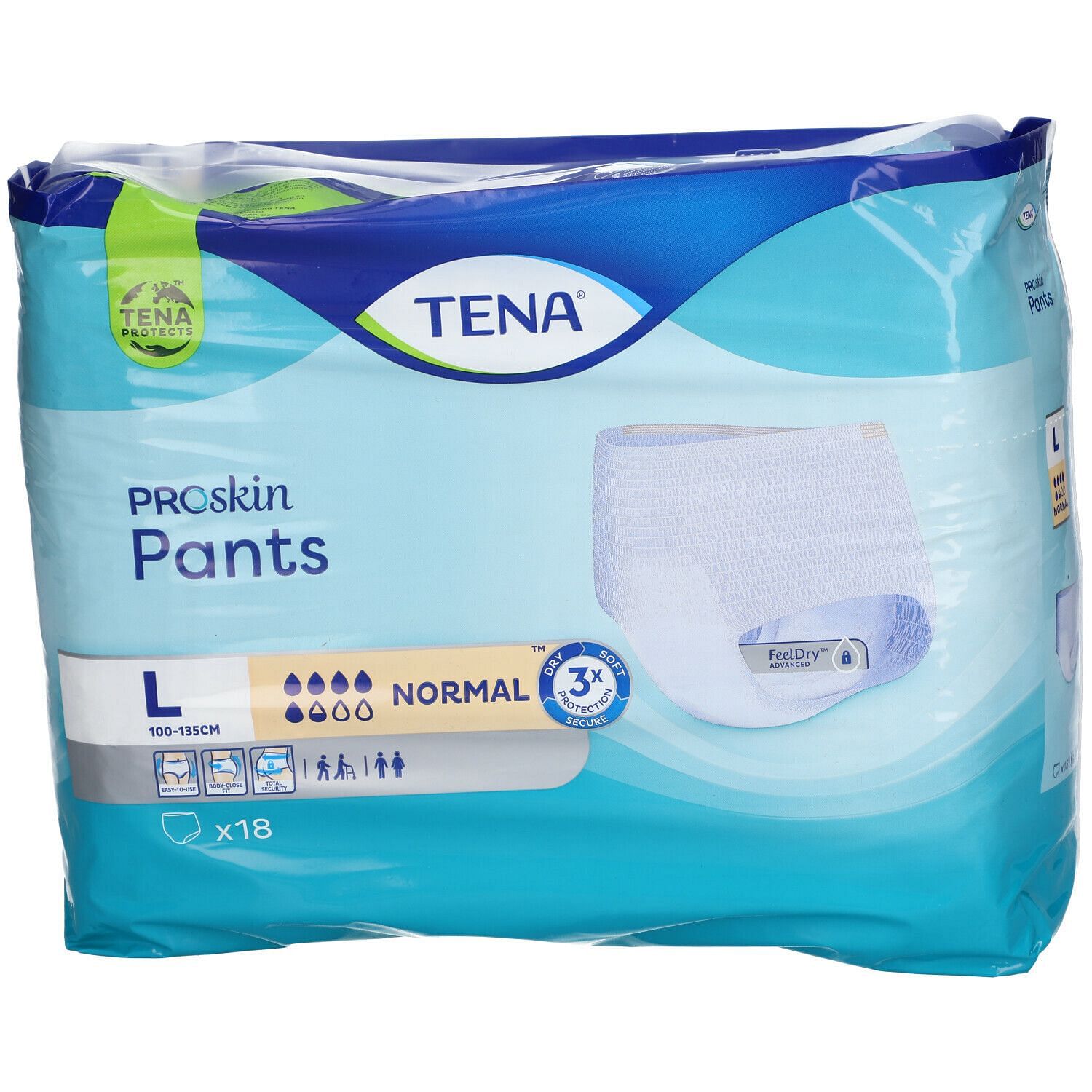 Pannolone A Mutandina Tena Pants Normal Large 18 Pezzi