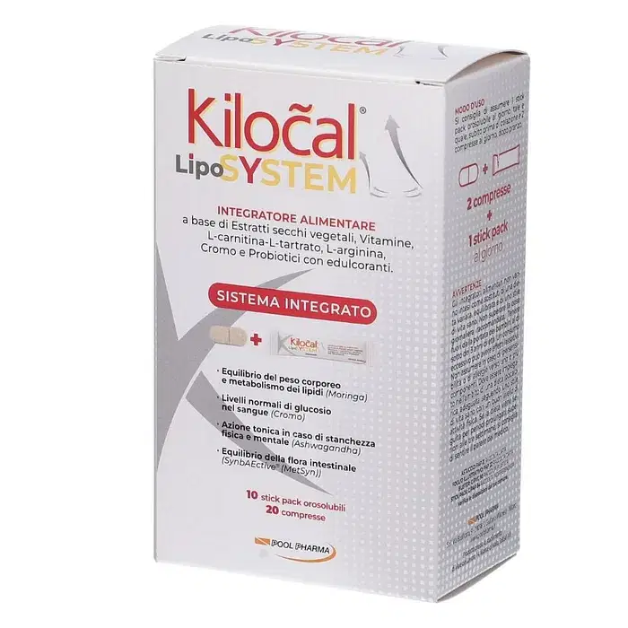 Kilocal Lypo System 20 Compresse + 10 Stick Orosolubili