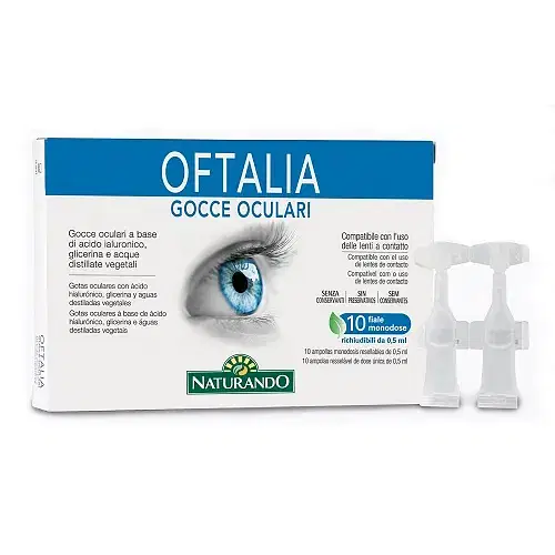 Gocce Oculari Monodose Oftalia 2 Strip Da 5 Fiale Da 0,5 Ml