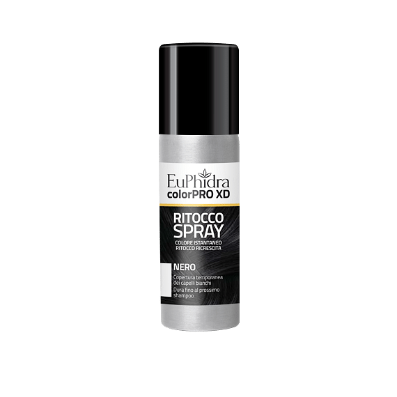 Euphidra Colorpro Xd Tintura Ritocco Spray Capelli Nero 75 Ml