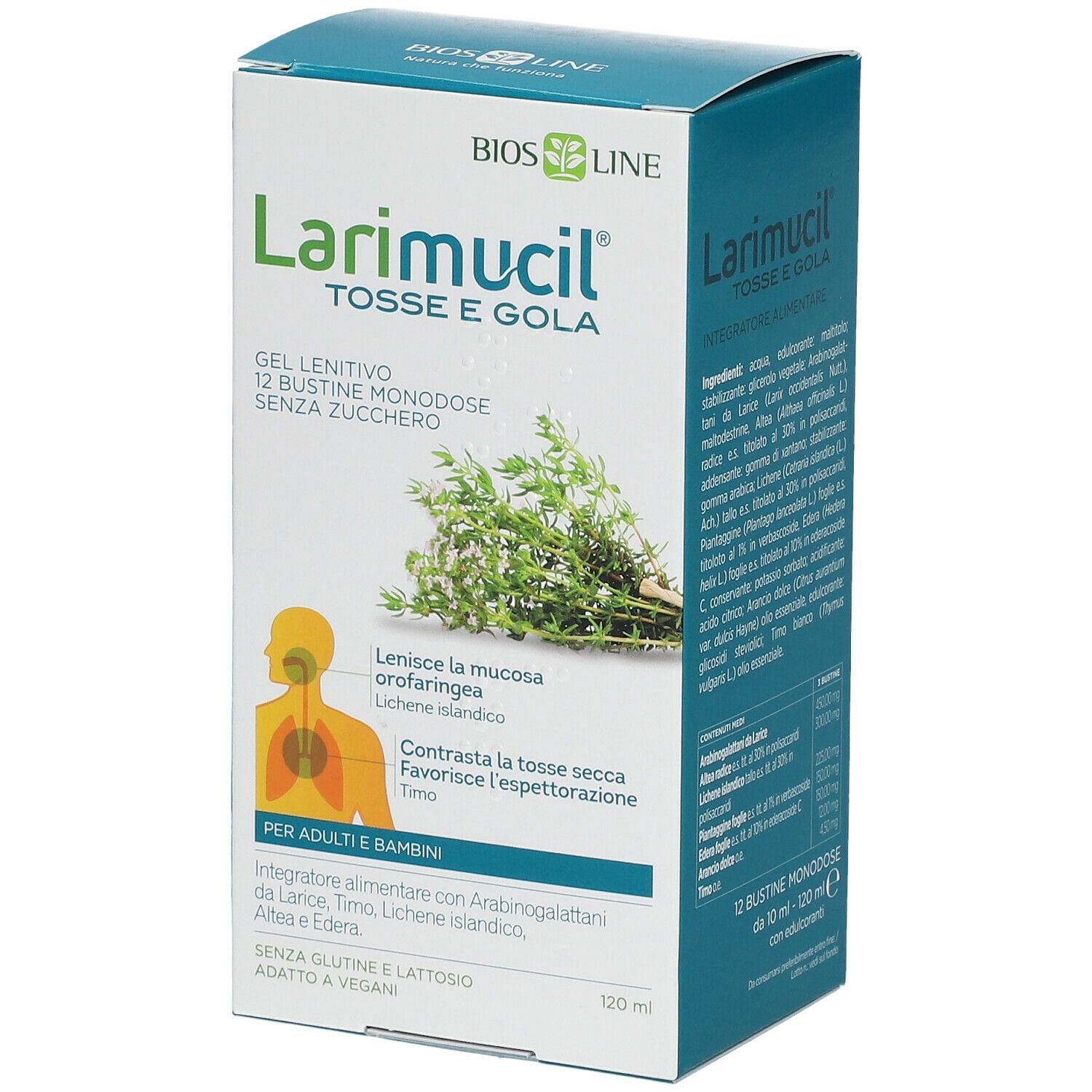 Larimucil Tosse Gola 12 Bustine 10 Ml