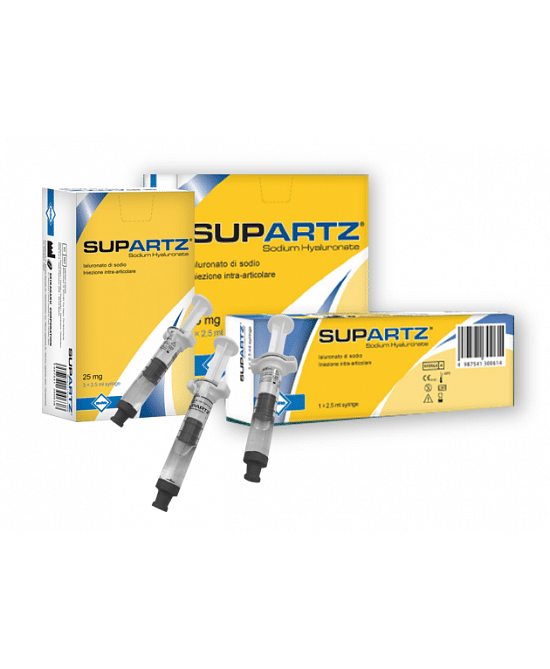 Siringa Preriempita Intra Articolare Supartz Acido Ialuronico 25 Mg 2,5 Ml 5 Pezzi
