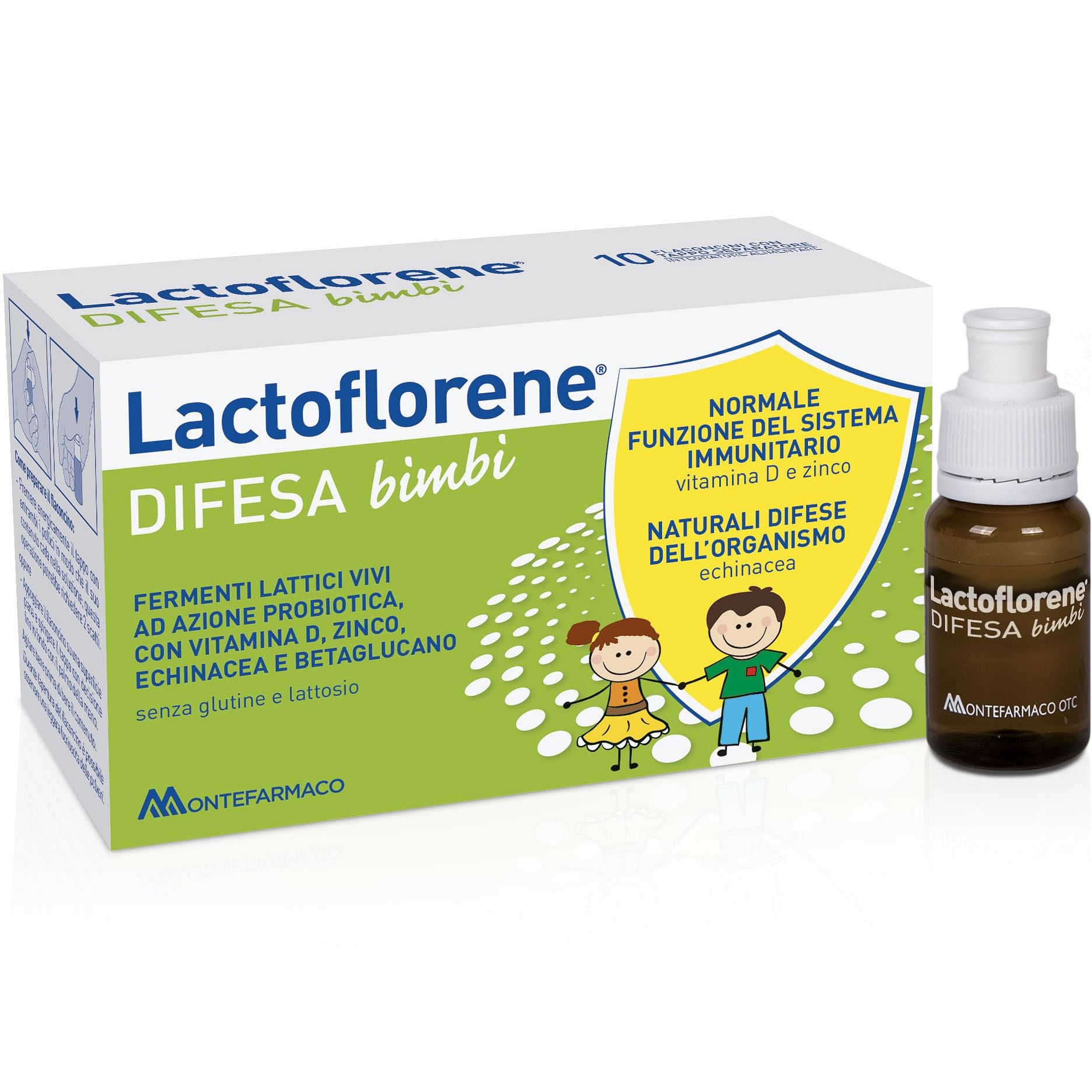 Lactoflorene Difesa Bambini 10 Flaconi 100 Ml