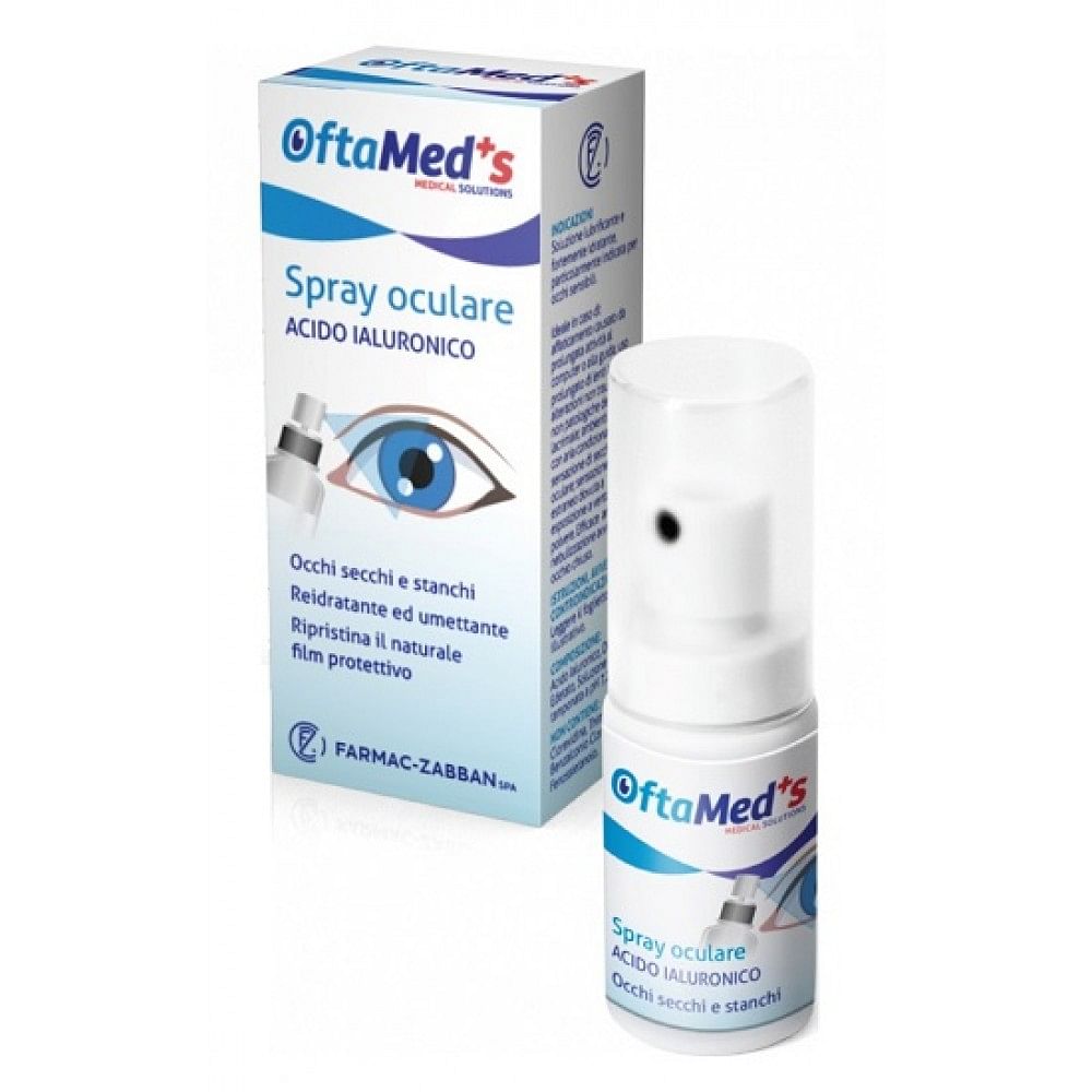 Oftamed'S Spray Culare Occhi Secchi E Stanchi Acido Ialuronico 10 Ml