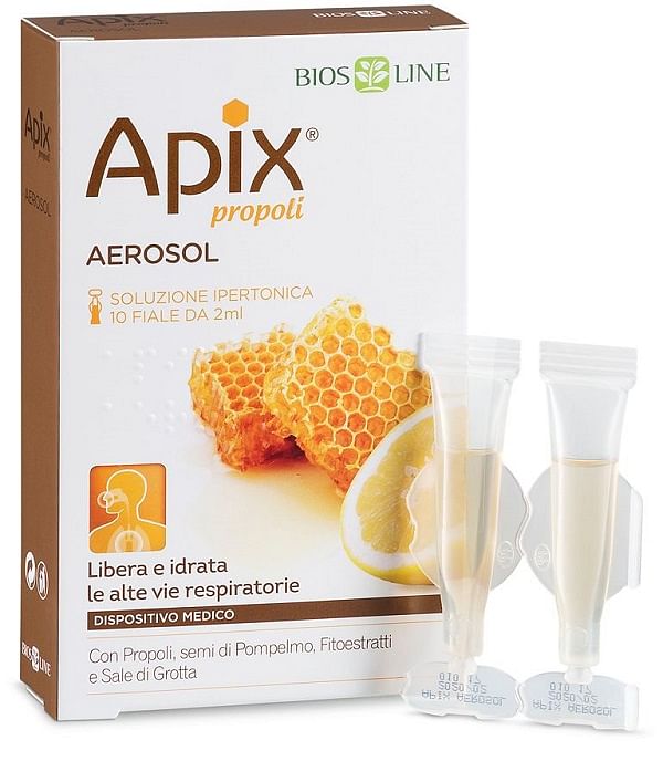 Apix Propoli Aerosol 10 Fiale Monodose X 2 Ml Biosline