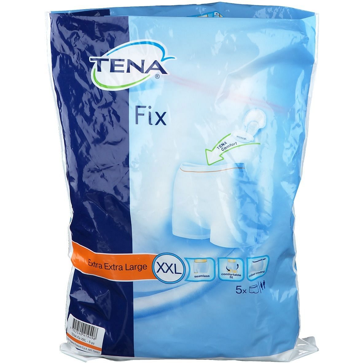Mutandina A Rete Per Incontinenza Tenafix Elastica Extra Extra Large 5 Pezzi