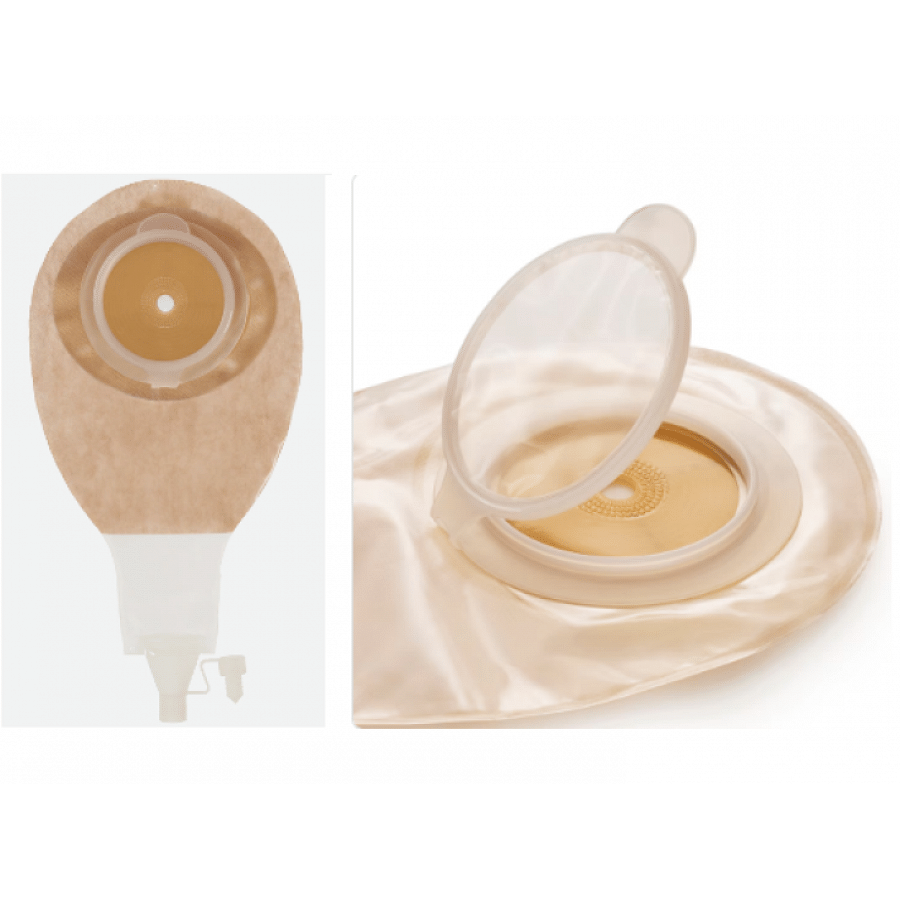 Sacca Per Colostomia Ileostomia Urostomia Post Operatoria Sterile Monouso Oblo' D'Ispezione Stoma Valvola Di Scarico Diametro 10/70 Mm Ritagliabile Ca
