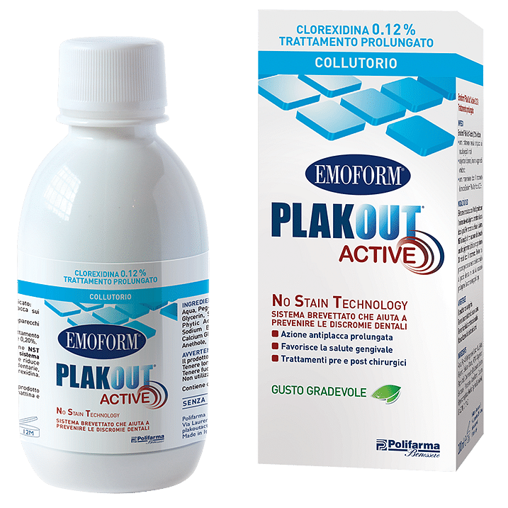 Emoform Plak Out Active Clorexidina 0,12% Collutorio 200 Ml