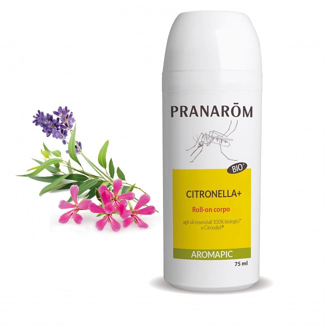 Pranarom Aromapic Bio Roll On Plus Latte Corpo Antizanzare Citron 75 Ml