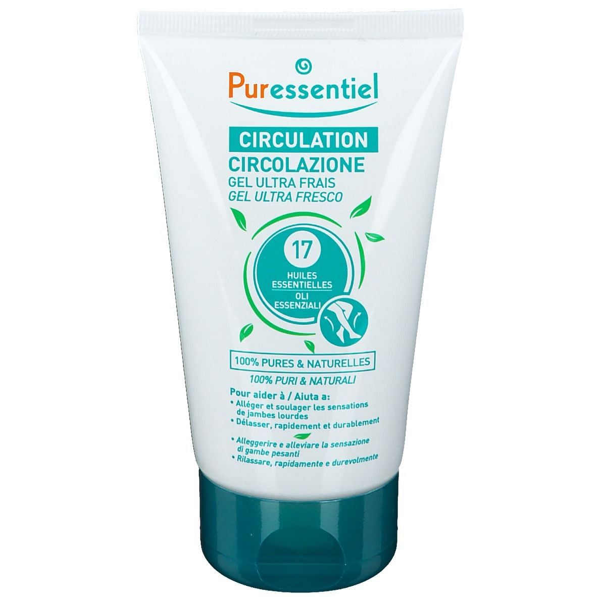 Puressentiel Gel Ultra Fresco Circolazione 17 Oli Essenziali 125 Ml