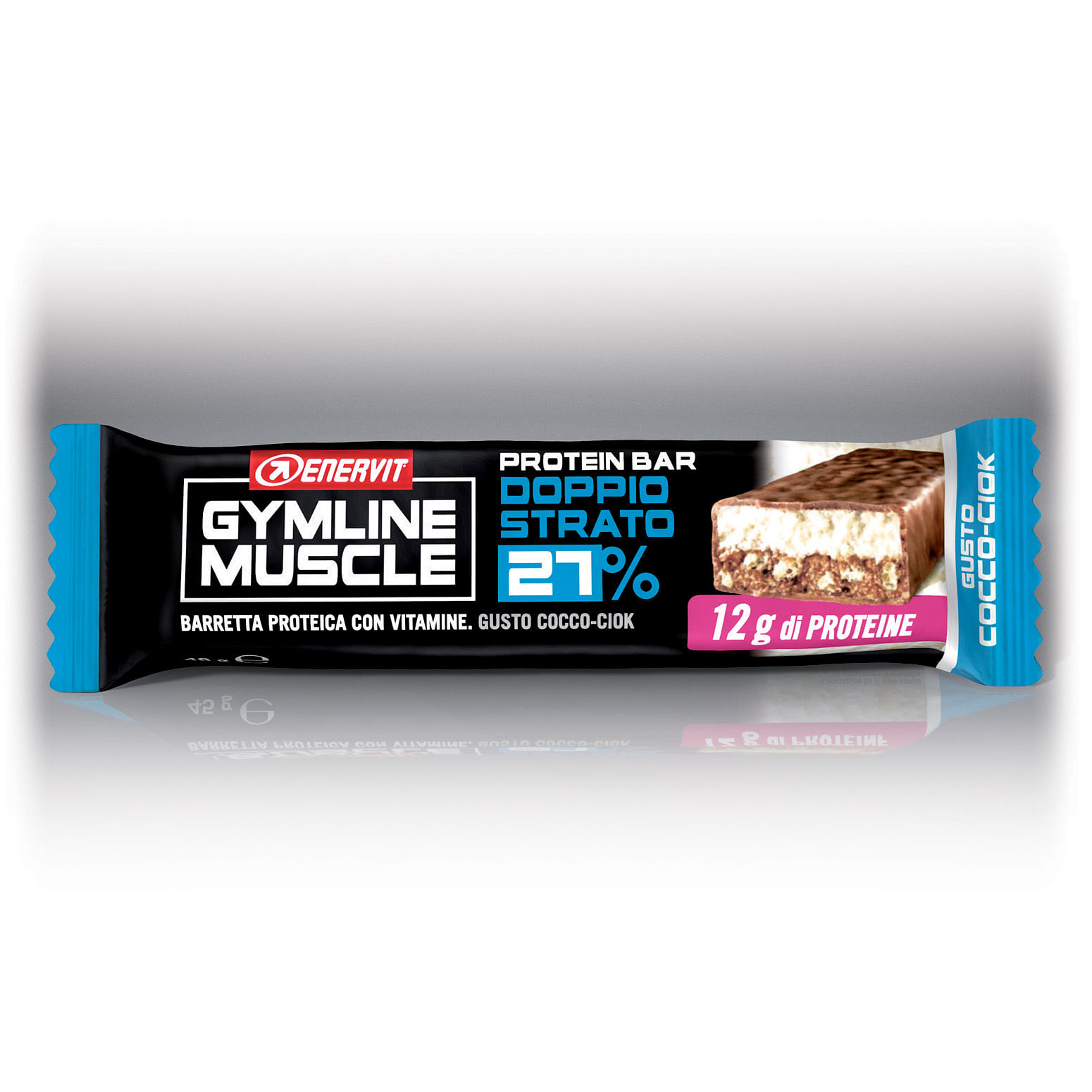 Enervit Gymline Muscle Protein Bar 27% Doppio Strato Cocco Ciok 1 Pezzo