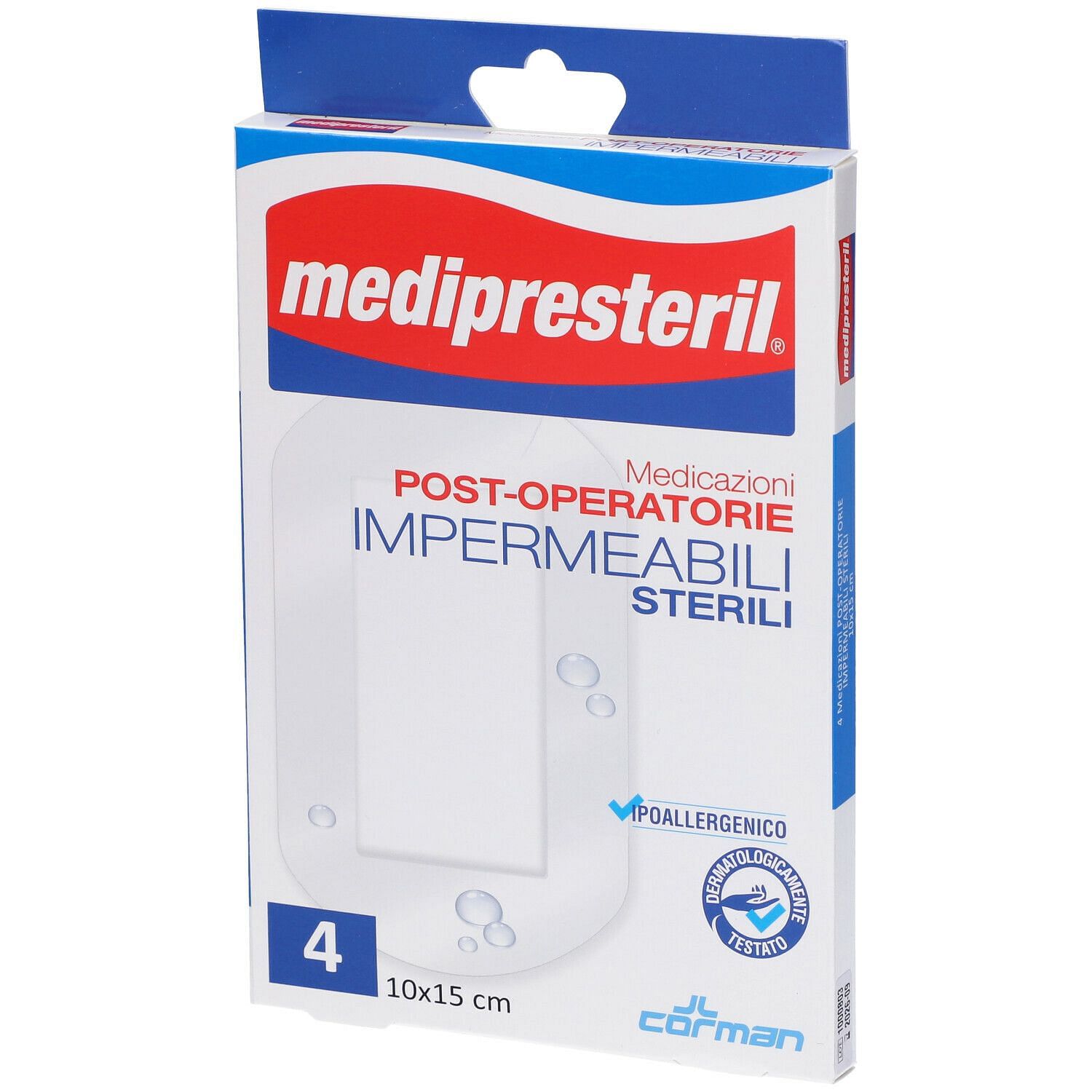 Medicazione Post Operatoria Medipresteril Impermeabile 10 X15 Cm 4 Pezzi