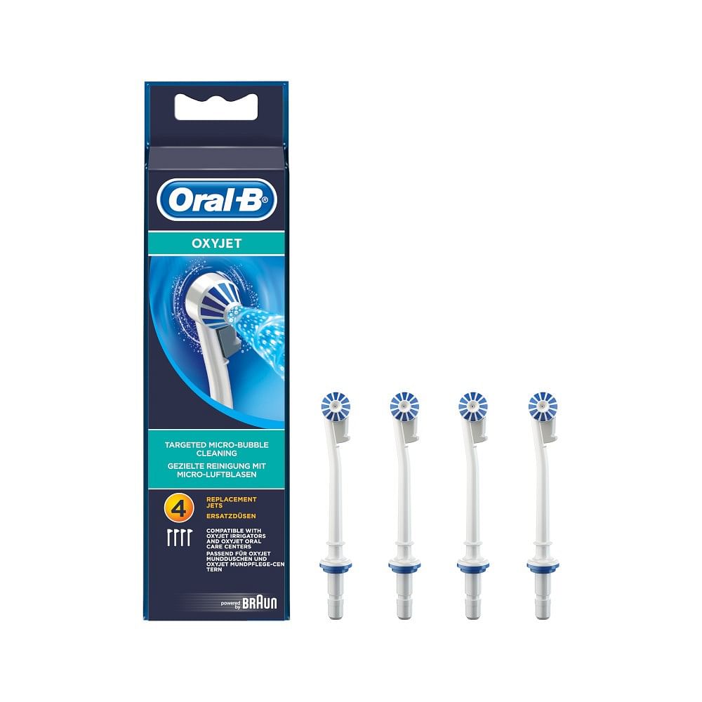 Oralb Oxyjet Ed17 Testina Per Spazzolino Elettrico Con Beccuccio Idropulsore 4 Pezzi