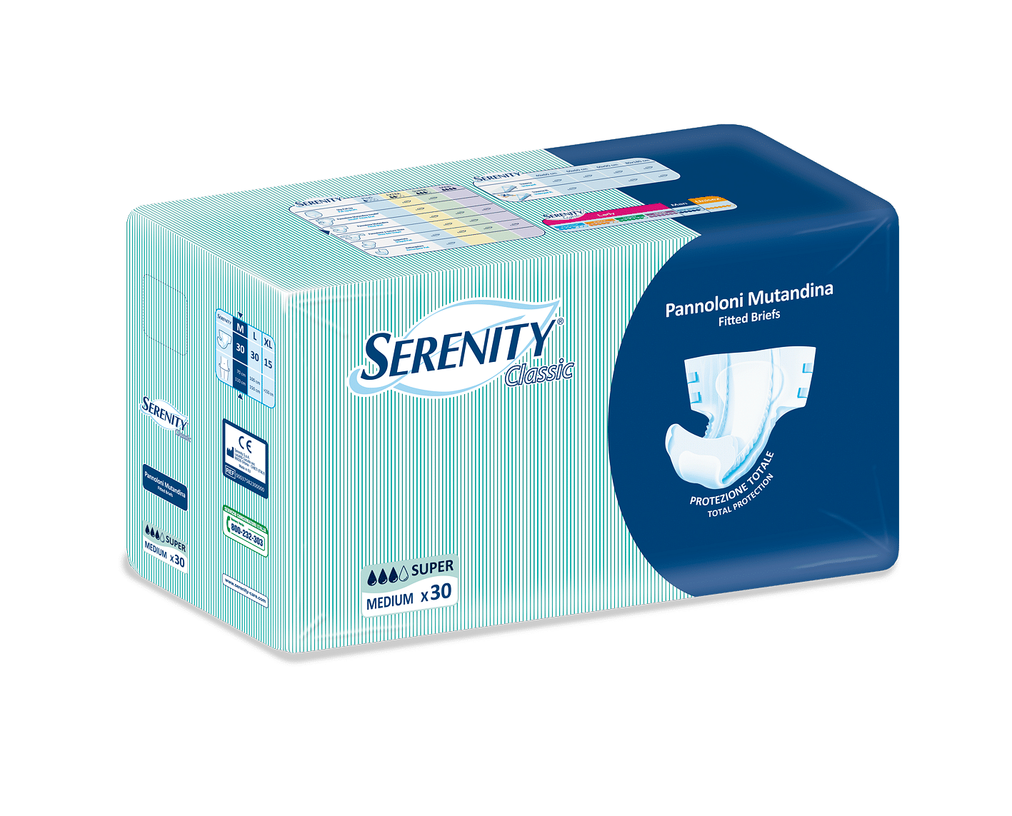 Pannolone Mutandina Per Incontinenza Classic Super M Tender 30 Pezzi