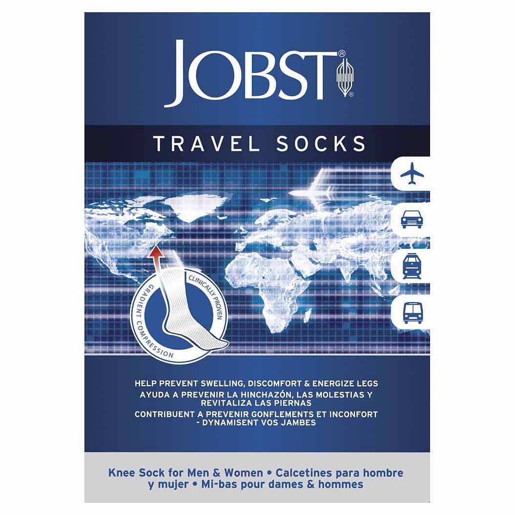 Calza Compressiva Jobst Travel Socks 15 20 Mmhg Gambaletto Ne Medium Articolo 788460000701