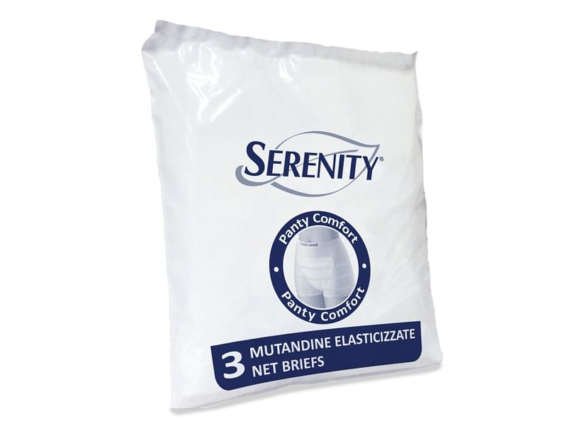 Mutandina A Rete Per Incontinenza Serenity Panty Comfort S 3 Pezzi