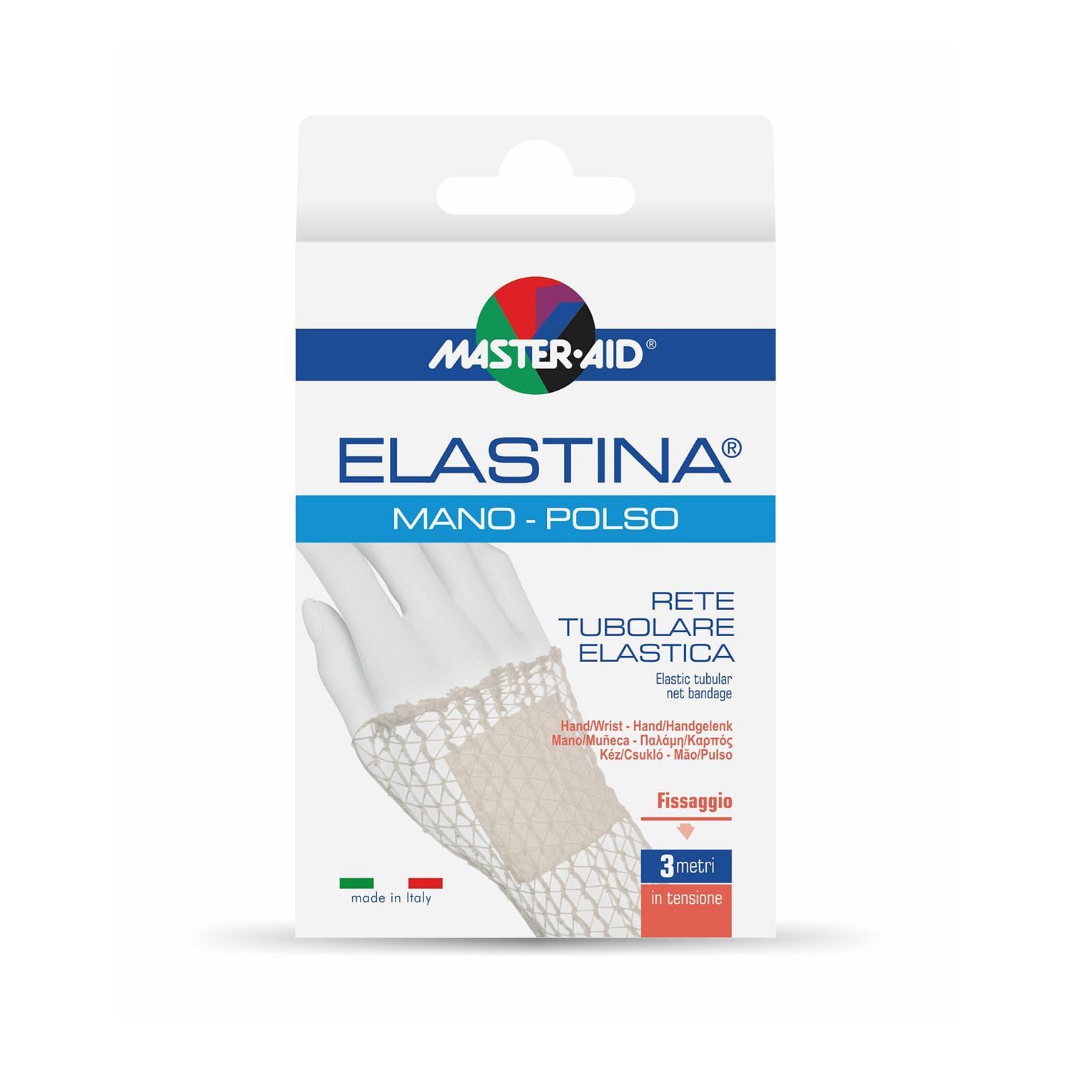Rete Tubolare Elastica Ipoallergenica Master Aid Elastina Mano/Polso 3 Mt In Tensione Calibro 3 Cm